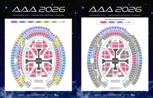 ▲AAA官方在今日公開了座位圖與票價。（圖／翻攝自IG@aaa2026.11th）