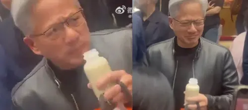 黃仁勳喝豆汁秒變臉：這什麼東西？　「並不是豆漿」館長卻喊好喝