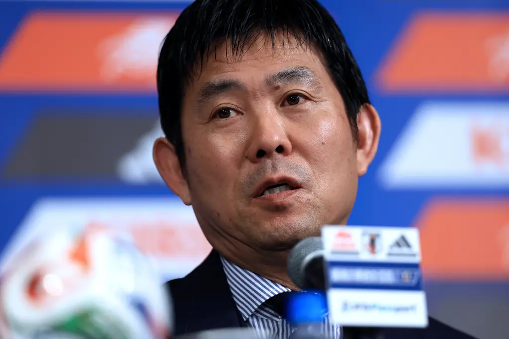 ▲日本足球協會（JFA）今（15）日正式公佈即將於6月11日開幕的2026年美加墨世界盃日本代表隊26人最終名單。總教練森保一在東京都內酒店召開記者會，強調將秉持「凡事徹底」的精神，團結一心戰鬥到最後一刻。（圖／美聯社／達志影像）