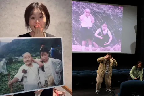 ▲定居中國的郝劭文（右圖左），為了力挺楊小黎（右圖右）的新節目，專程飛來台灣錄影。（圖／翻攝自楊小黎Candy Yang IG@candyyang116）