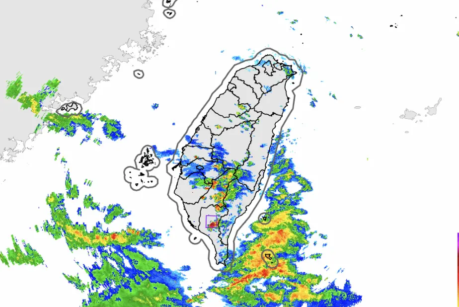 ▲氣象署針對「屏東縣」發布大雷雨即時訊息。（圖／中央氣象署cwa.gov.tw）
