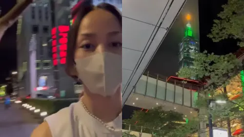 ▲中島美嘉在人來人往的信義商圈自拍，看起來相當愜意。（圖／中島美嘉IG@mikanakashima_official）