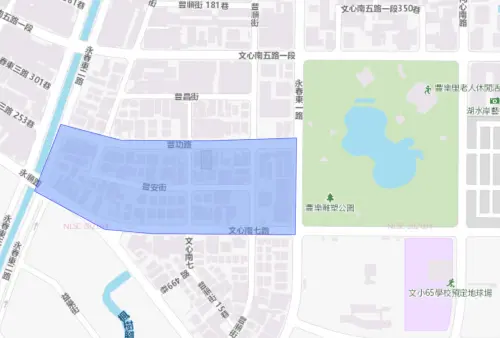 ▲台中市南屯區5月18日停水影響範圍。（圖／台灣自來水公司）