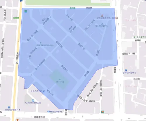 ▲台南市南區5月18日停水影響範圍。（圖／台灣自來水公司）