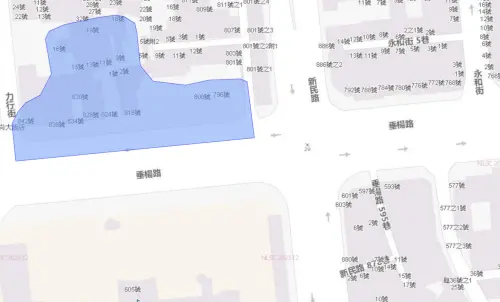 ▲嘉義市5月18日停水影響範圍。（圖／台灣自來水公司）
