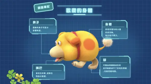 ▲歐慶是任天堂《皮克敏4》中，一隻負責協助玩家的可靠太空搜救犬。（圖／《皮克敏4》官網）