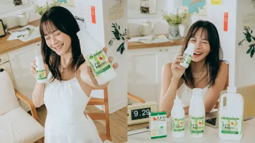 ▲李怡蓁表示：「不只平日裡常喝LP33能享受美味，每日補充益生菌也能持續培養生活中體內的神隊友！」。（圖／品牌提供）