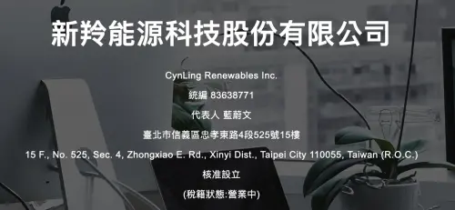▲王心凌前男友藍蔚文的公司名稱「新羚能源科技」，與王心凌本名相似。（圖／翻攝自台灣公司網）