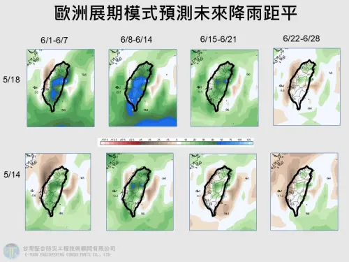 ▲今年典型梅雨明顯遲到，6月初真正的梅雨才有機會旺盛發展。（圖／賈新興提供）