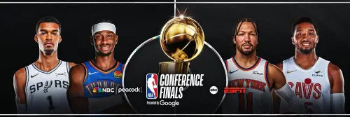 ▲NBA季後賽正式進入分區決賽階段。（圖／取自NBA官方X）