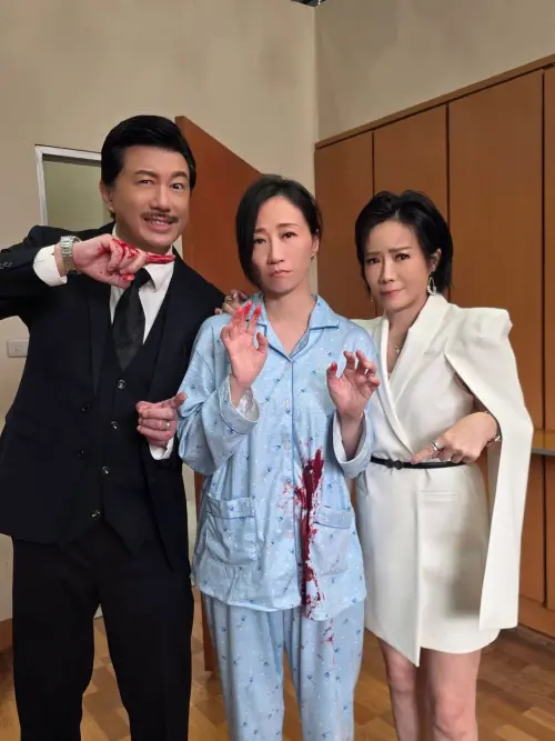 ▲對於角色以悲劇收場，潘奕如（中）坦言，第一次看到劇本時，自己其實非常震驚，甚至感到沮喪。（圖／民視提供）