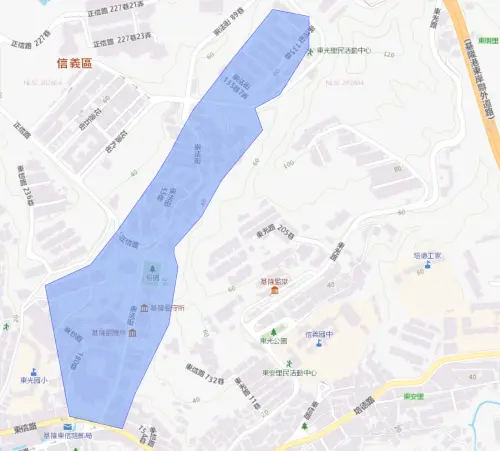 ▲基隆市5月20日停水影響範圍。（圖／台灣自來水公司）