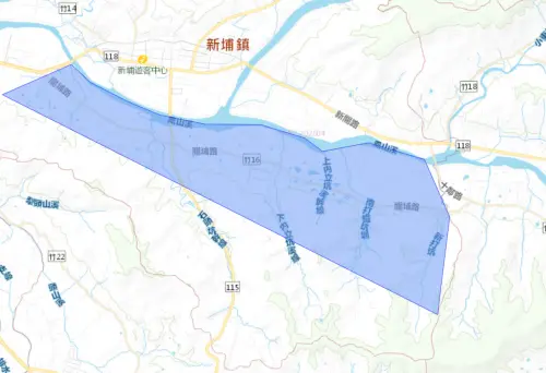 ▲新竹縣5月20日停水影響範圍。（圖／台灣自來水公司）