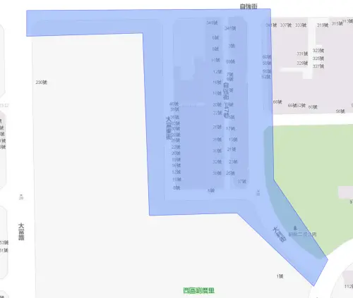 ▲嘉義市西區5月20日停水影響範圍。（圖／台灣自來水公司）