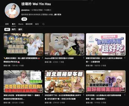 ▲鮪魚轉戰YouTube，影片上傳時間不固定，加上形象問題導致流量慘淡。（圖／翻攝自徐瑋吟YouTube）