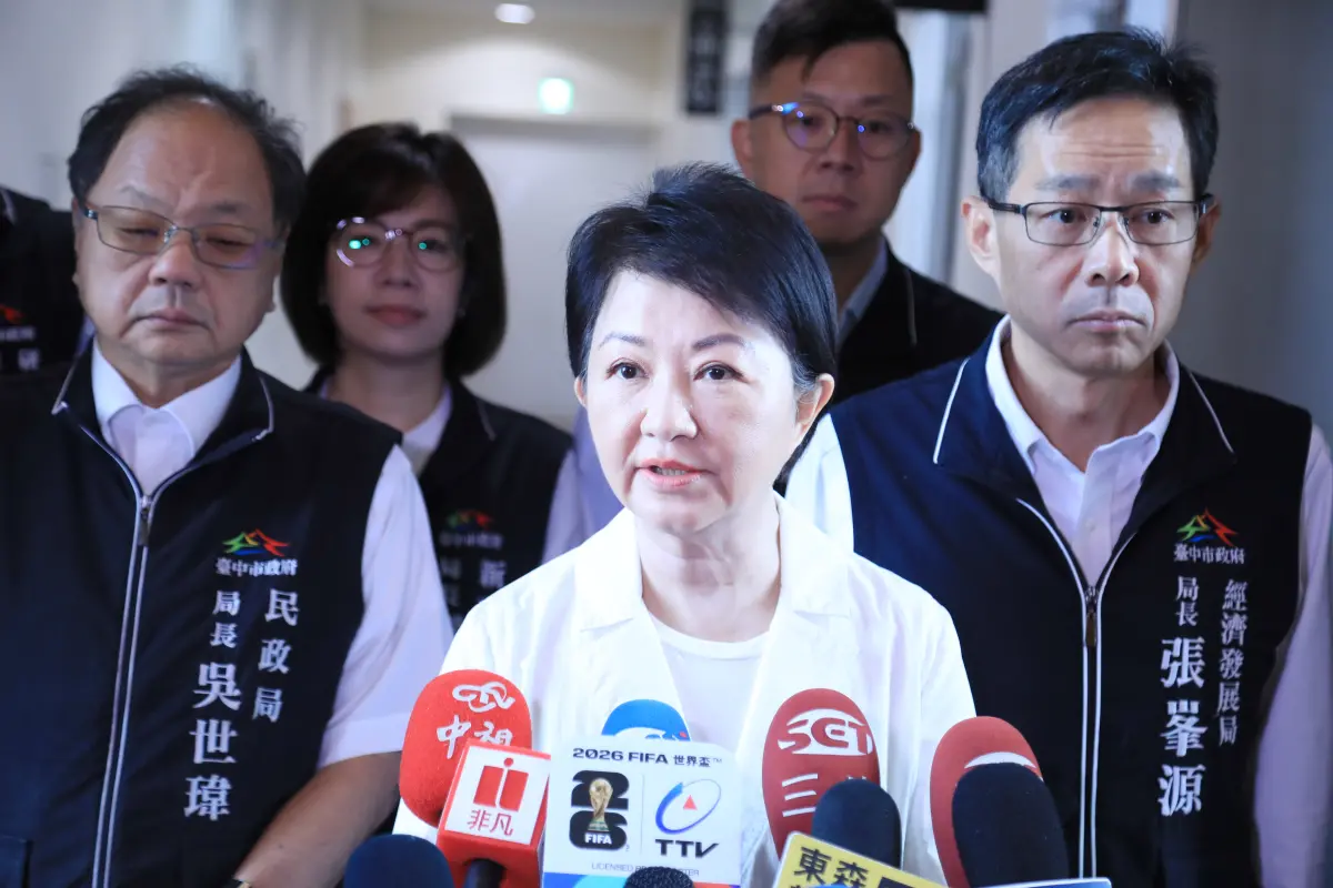 ▲台中市長盧秀燕認為，總統彈劾案是賴清德發動大罷免引起的反作用力。（圖／台中市政府提供，2026.05.20）