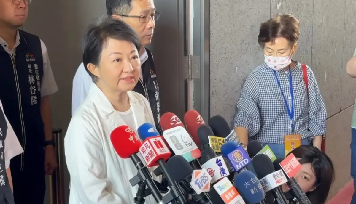 ▲台中市長盧秀燕今天再喊話總統賴清德，應讓台灣成為區域和平的締造者。（圖／記者顏幸如攝，2026.05.20）