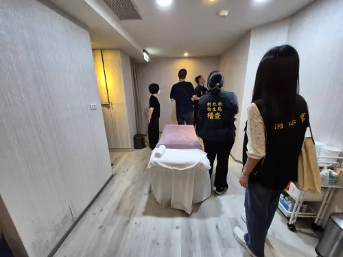▲新北衛生局啟動跨局處「反針孔稽查專案」，稽查新北多家場所。（圖／新北衛生局提供）