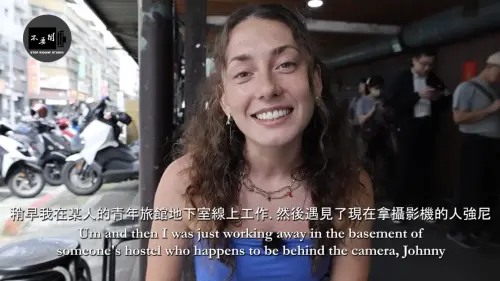 ▲加拿大女生Sabrina首次來台旅行，因為先前食物中毒，加上完全不了解台灣料理，連續9天幾乎只敢吃超商食物。（圖／翻攝自YT頻道「Stopkiddinstudio」）