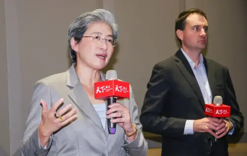 Lisa Su responds to questions from the media. (TCN)