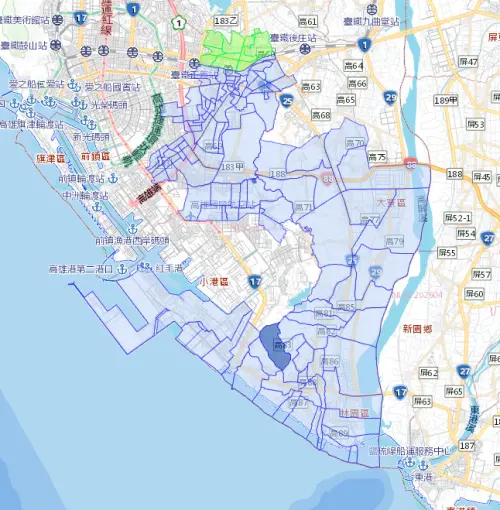 ▲高雄市鳳山、大寮、林園及小港等區被列入停水或降壓範圍，6月3日最長停水時間達15小時，估計約21萬戶受影響。（圖／台灣自來水公司water.gov.tw/）