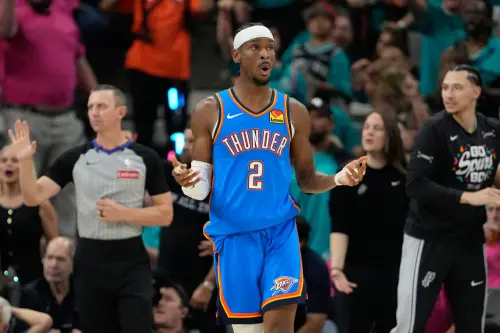 NBA／雷霆123：108戰勝馬刺！系列賽2：1領先　板凳暴徒合砍76分