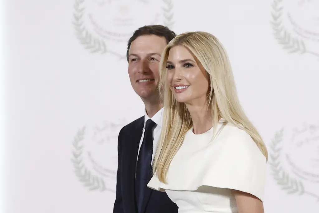 ▲美國第一千金、總統川普的女兒伊凡卡（Ivanka Trump）與川普女婿庫許納。資料照。（圖／美聯社／達志影像）