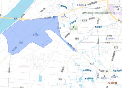▲宜蘭縣5月25日停水影響範圍。（圖／台灣自來水公司）