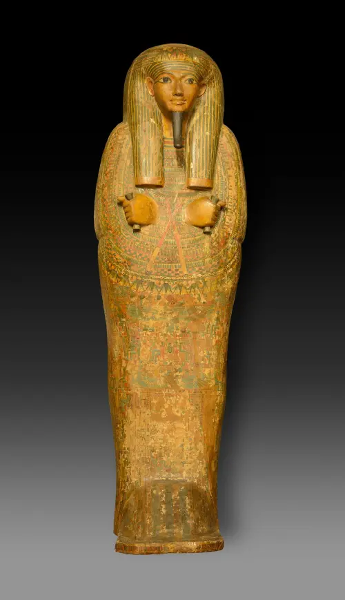 ▲祭司帕迪穆特彩繪棺木。（圖／翻攝自國立歷史博物館FB、©Museo Archeologico Nazionale di Firenz）