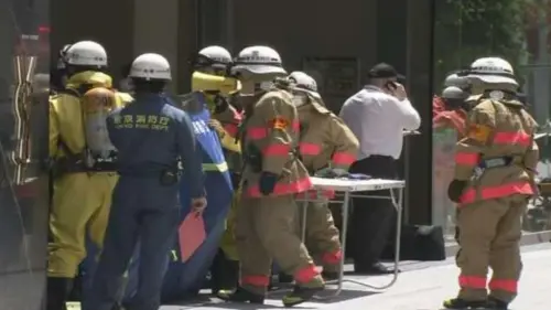 東京銀座有男子噴灑不明氣體後逃逸！25人不適：喉嚨又癢又麻