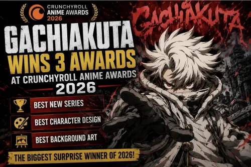 ▲《GACHIAKUTA》日前於第10屆 Crunchyroll 動漫大賞橫掃三項美術大獎，展現極高的國際人氣。（圖／ Crunchyroll ）