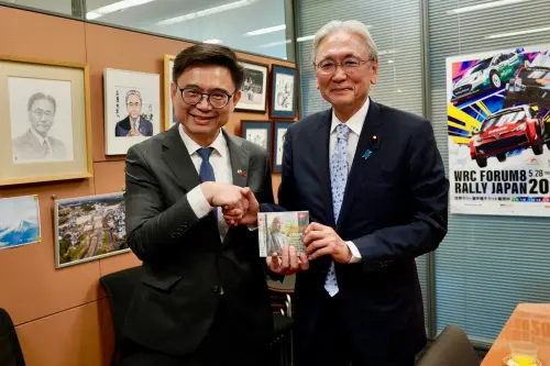 ▲ 賴瑞隆拜會友台組織「日華議員懇談會」會長古屋圭司。（圖／立委賴瑞隆辦公室提供）