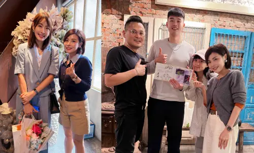 ▲賈永婕（左圖左）、王齊麟（右圖左2）等人都是春韭座上賓。（圖／翻攝自春韭臉書）
