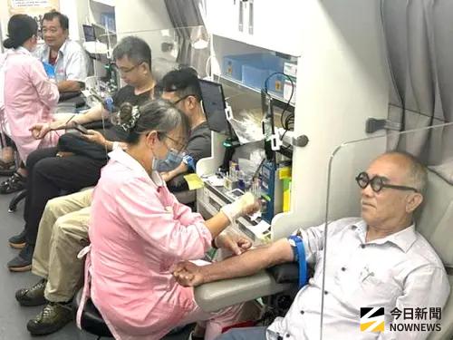 ▲台灣中油公司煉製事業部大林煉油廠舉辦捐血活動，吸引員工踴躍捐血，以紓解血荒。(圖／記者黃守作攝，2026.05.26)