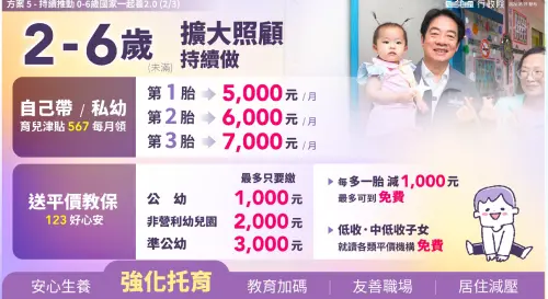 ▲「台灣人口對策新戰略—家庭支持篇」。（圖／總統府提供）