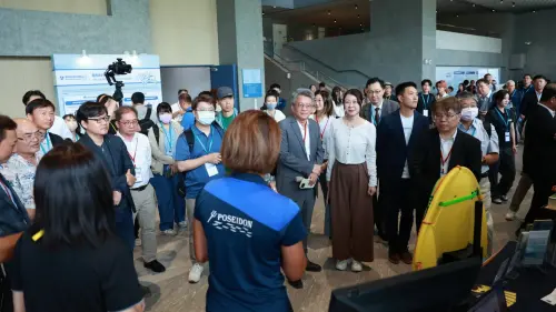 ▲「Blue Tech 2026海洋科技日」活動現場集結八家專區進駐廠商。（圖／金屬中心提供）