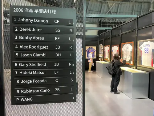 ▲「中信60甲子緣」如實呈現王建民於紐約洋基隊時期的「早餐店打線」。（圖／中信金控提供）