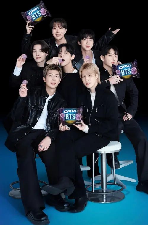 ▲OREO和BTS推出「Limited Edition OREO & BTS Cookies」限定聯名餅乾，預計引發全球搶購熱潮。（圖／翻攝自X）