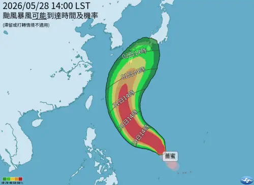 天氣／鋒面抵達了！周五全台降溫轉雨　薔蜜颱風「下周影響最劇」
