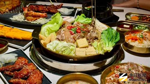 ▲ 「韓屋村精緻銅盤烤肉」主打結合「銅盤烤肉＋圍圈火鍋＋韓式料理吃到飽」三大特色。（圖／記者陳美嘉攝，2026.05.28）