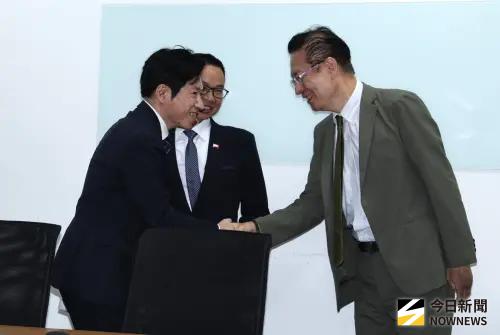 ▲行政院秘書長張惇涵率中選會被提名人拜訪民眾黨團。（圖／記者朱永強攝 ,2026.05.29）