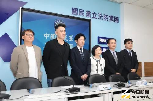 ▲行政院秘書長張惇涵（左三）率中選會被提名人拜訪國民黨黨團。（圖／記者吳翊緁攝 ,2026.05.29）