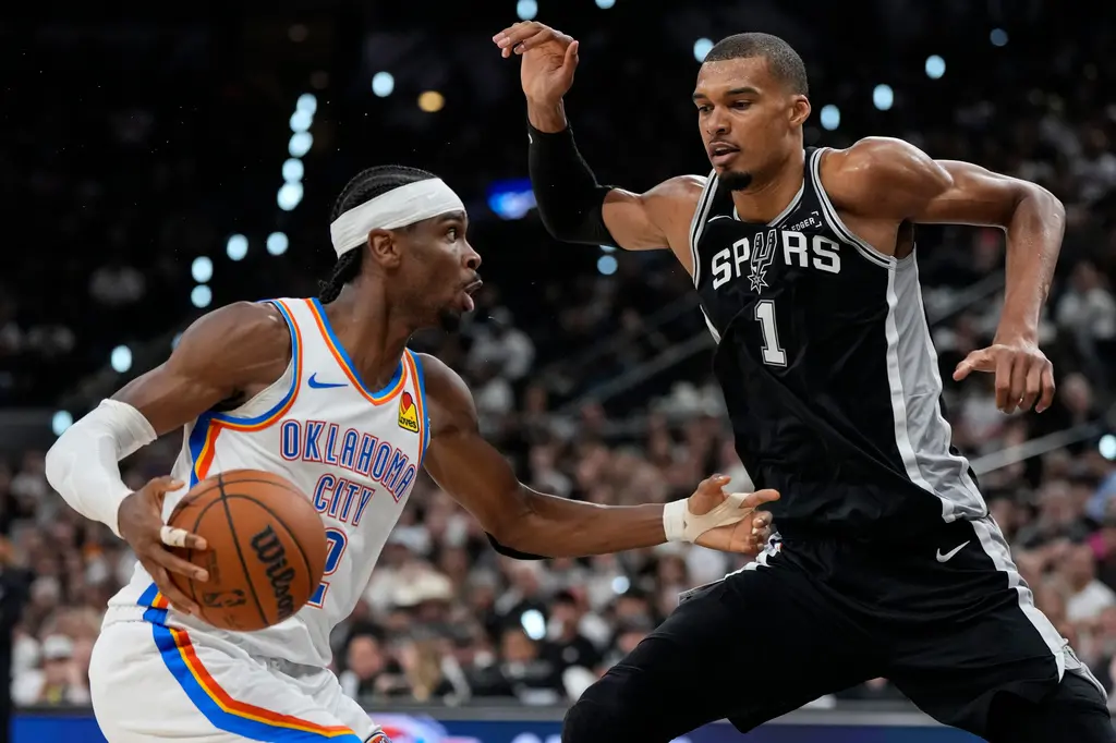 ▲雷霆當家球星「SGA」吉爾傑斯-亞歷山大（Shai Gilgeous-Alexander）賽後被問及近期四場的投籃低潮時坦言，「現在改變打法來自我否定是不切實際的。」（圖／美聯／達志影像）