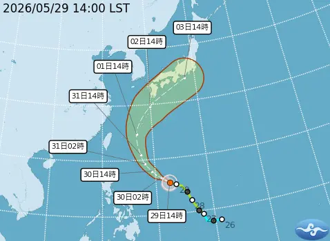 薔蜜將升級中颱！路徑北轉「最靠台灣」　下周一、下周二雨下最大