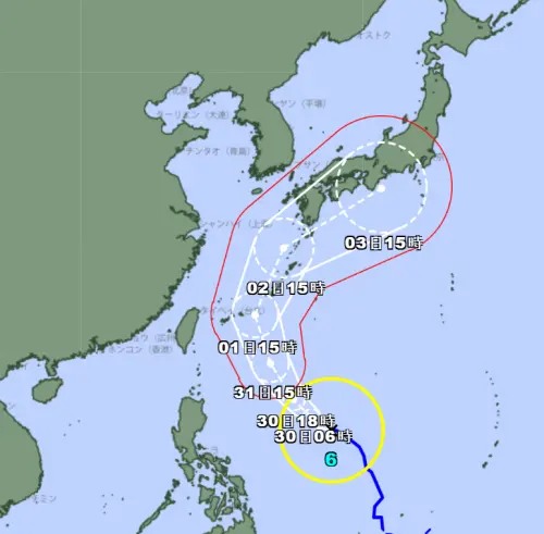 日本旅遊注意！薔蜜颱風進逼沖繩　恐轉中颱九州關東慎防暴雨