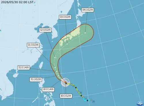 薔蜜颱風今將轉中颱！下周一二最接近台灣　梅雨季鋒面接力雨更強