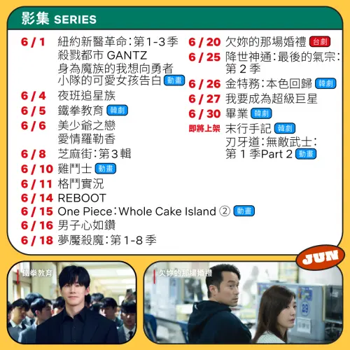 ▲Netflix 2026年6月上架影集名單一次看。（圖／Netflix臉書）