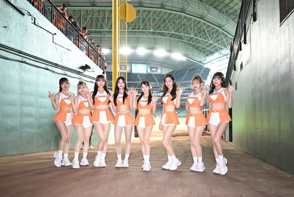 ▲統一7-ELEVEN獅啦啦隊UniGirls持續展開「2026 TAIWAN GRAND SLAM WEEK」美國巡迴行程，繼芝加哥白襪台灣日後，第二站於今日前進休士頓太空人主場。（圖／統一獅提供）