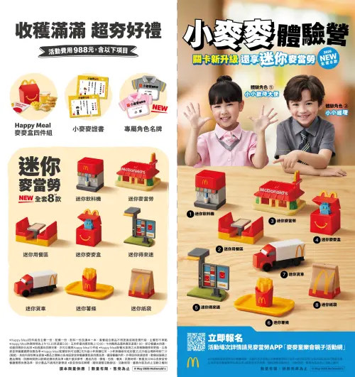 ▲2026小麥麥體驗營全新迷你版家家酒。（圖／麥當勞提供）