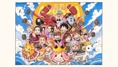 ▲ARASHI「嵐」與《ONE PIECE》航海王合作《A-RA-SHI : Reborn》MV，草帽海賊團與五位成員同框畫面至今仍被視為超級聯動。（圖／翻攝自 A-RA-SHI : Reborn ）